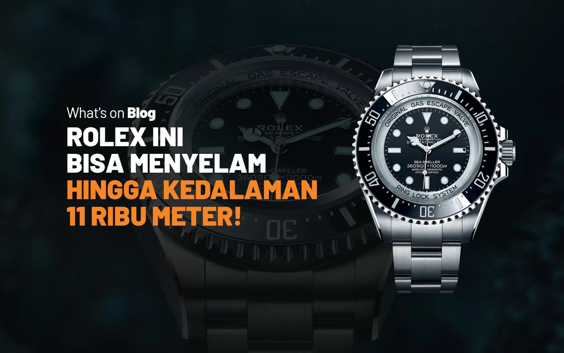 Jam Tangan Terbaru Rolex 2022: Oyster Perpetual Deepsea Challenge RLX Titanium, Bisa Menyelam Hingga 11.000 Meter