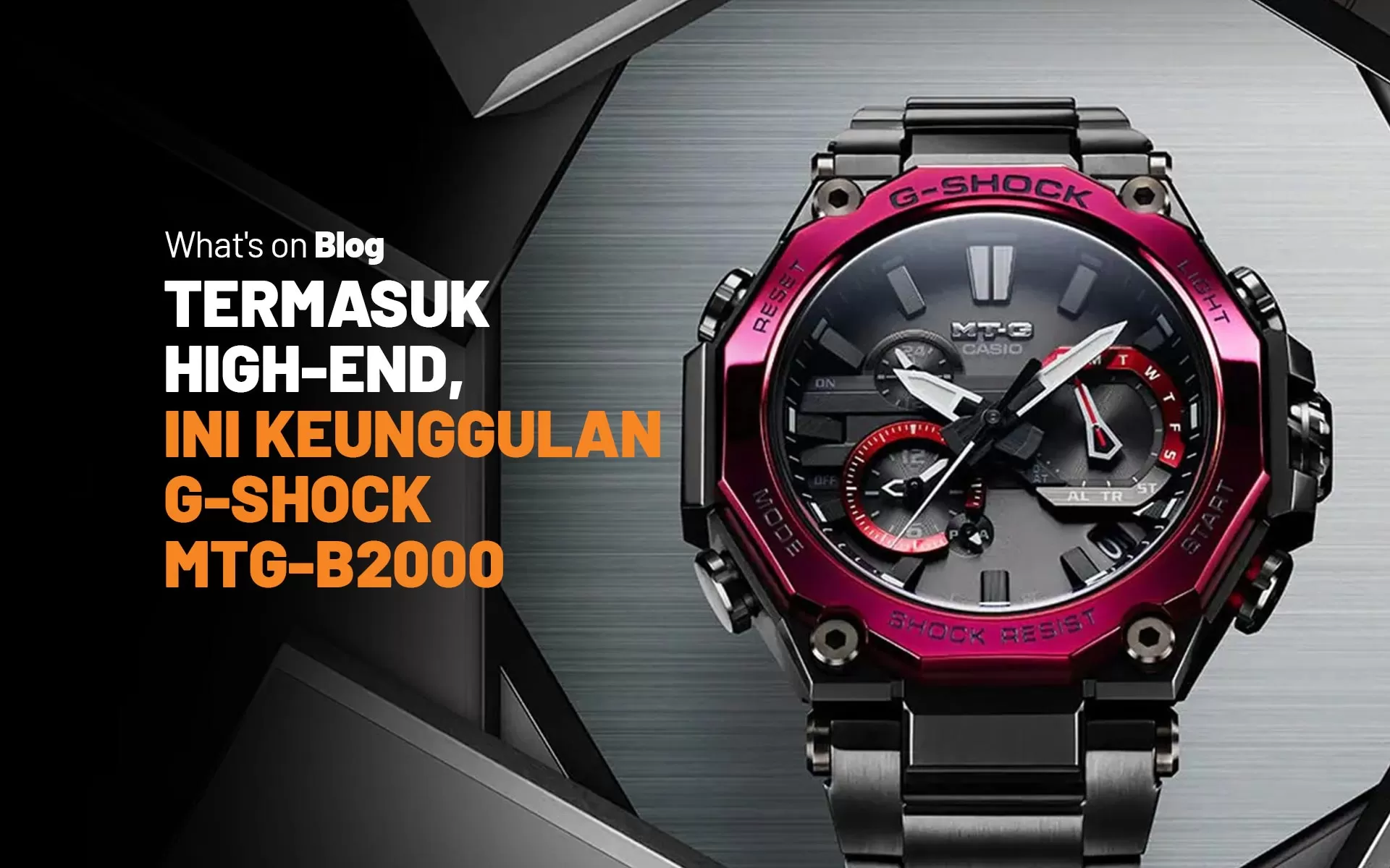 G-Shock MTG B2000: Lebih Kokoh dengan Struktur Core Guard Ganda