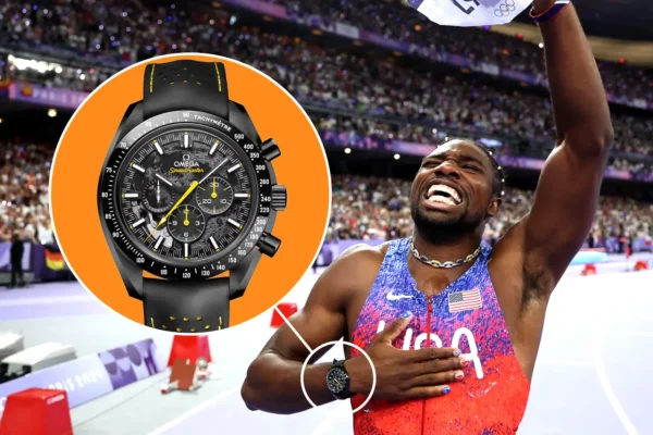 Omega Speedmaster Dark Side of the Moon Dipakai Noah Lyles, Juara Lari 100 meter Olimpiade Paris 2024