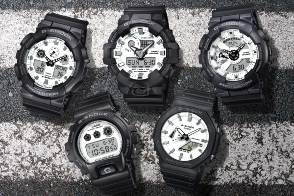 G-Shock Hadirkan 5 Model Black and Brilliant White Series