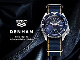 Cocok Buat Denim Head: Kolaborasi Seiko 5 Sports x Denham Hadirkan SRPL35K1