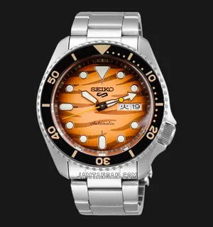 Seiko 5 Sports SRPL45K1 Indonesia Exclusive 3rd Limited Edition “Tiger”, Terinspirasi Harimau Sumatra