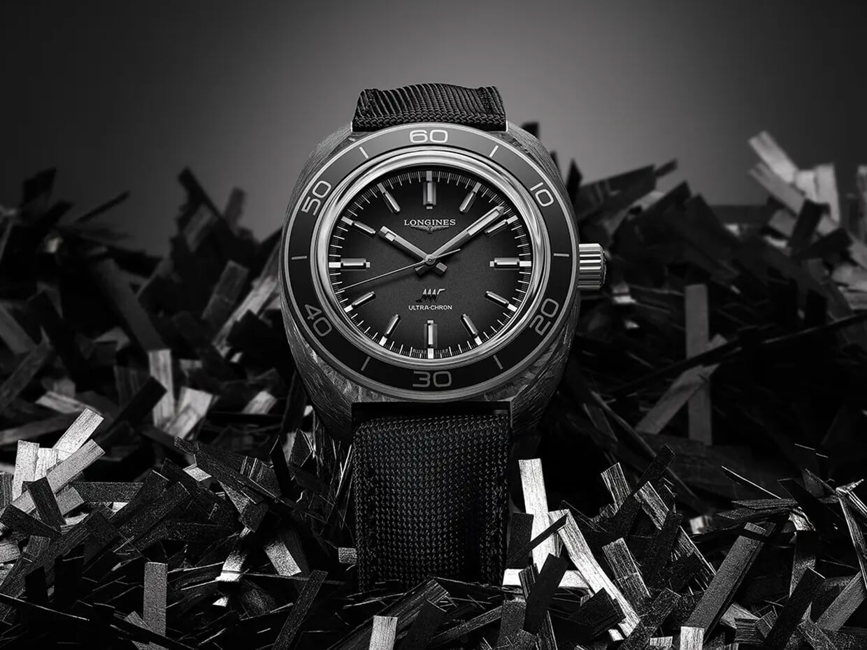 Longines Rilis Jam Tangan Carbon Pertama: Ultra-Chron Carbon High-Frequency Diver