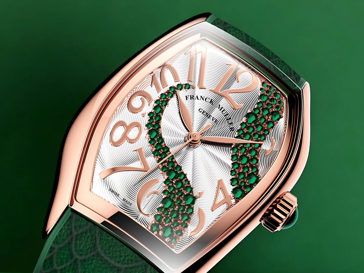 Sambut Tahun Ular 2025, Franck Muller Rilis Silhouette CX Snake Bertabur Emerald