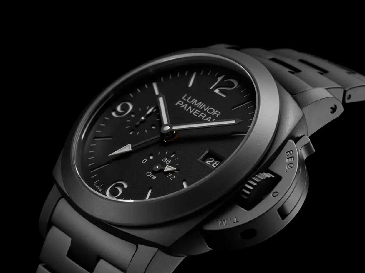 Jam Tangan Panerai Luminor GMT Power Reserve Ceramica PAM01674 All Black Dirilis